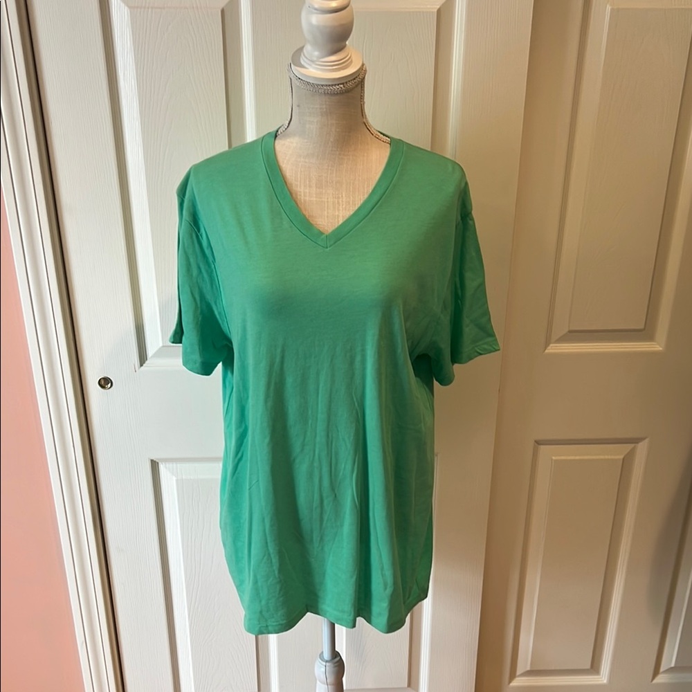 Mint Green V-Neck Mens Top Old Navy